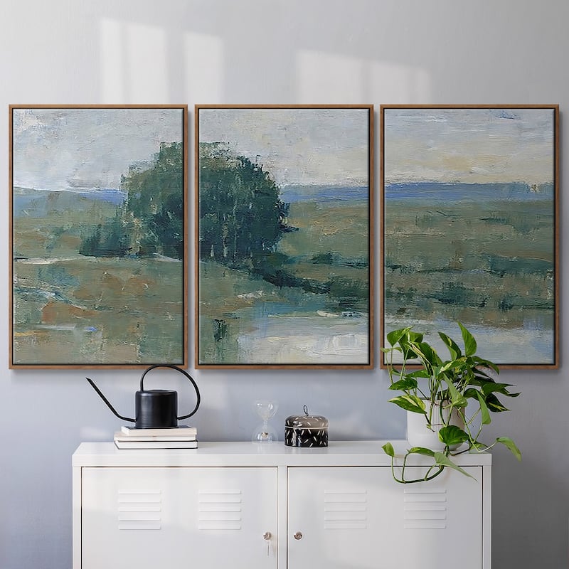 Riverbank Impression I - Multi Piece Framed Canvas