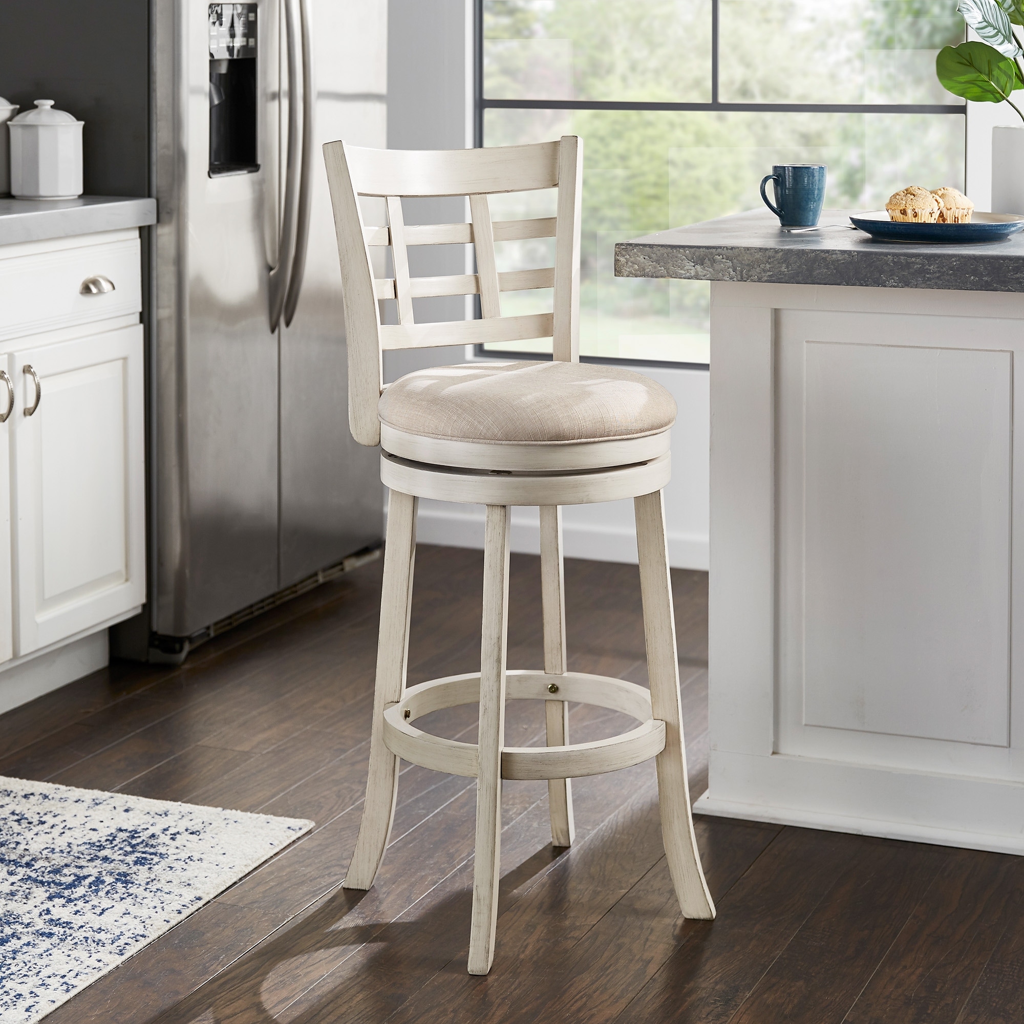 Verona Swivel 29 inch High Back Barstool by iNSPIRE Q Classic On