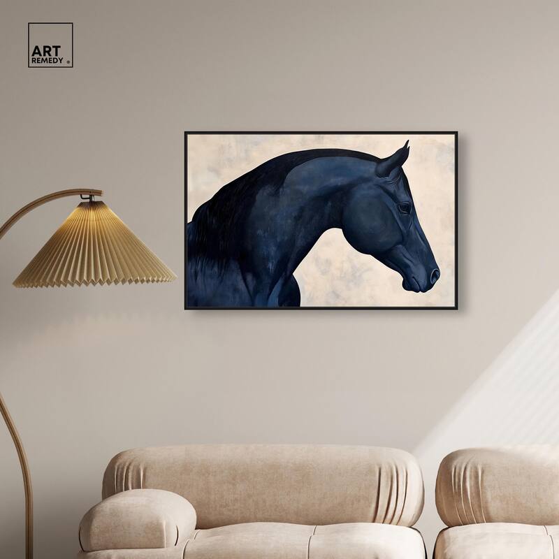 Blue Horse II Canvas by Art Remedy