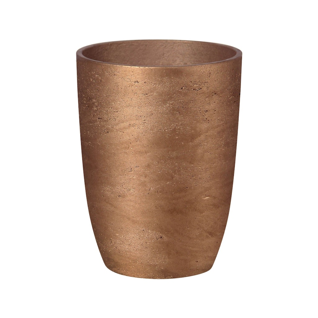 Patio Ro-Cement Tapered Vase, Metallic Bronze