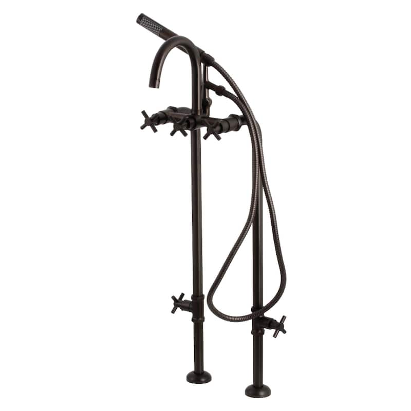 Kingston Brass Concord Floor Mounted Tub Filler with Built-In Diverter