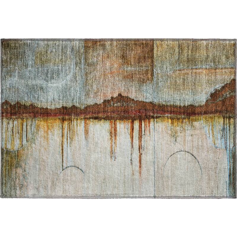 Premium Washable Super Soft Contemporary Melt Mayfield Rug