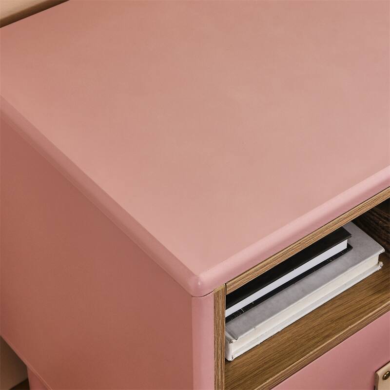 Modern Woode Bedside Table with Drawer and Legs