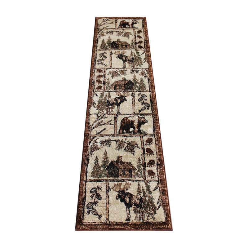 Wildlife Themed Plush Indoor Area Rug