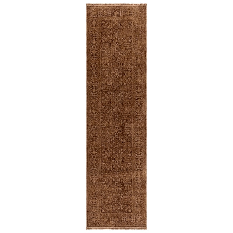 SAFAVIEH Vintage Overdye Noortje Rug - 2'3" x 8' Runner - Brown