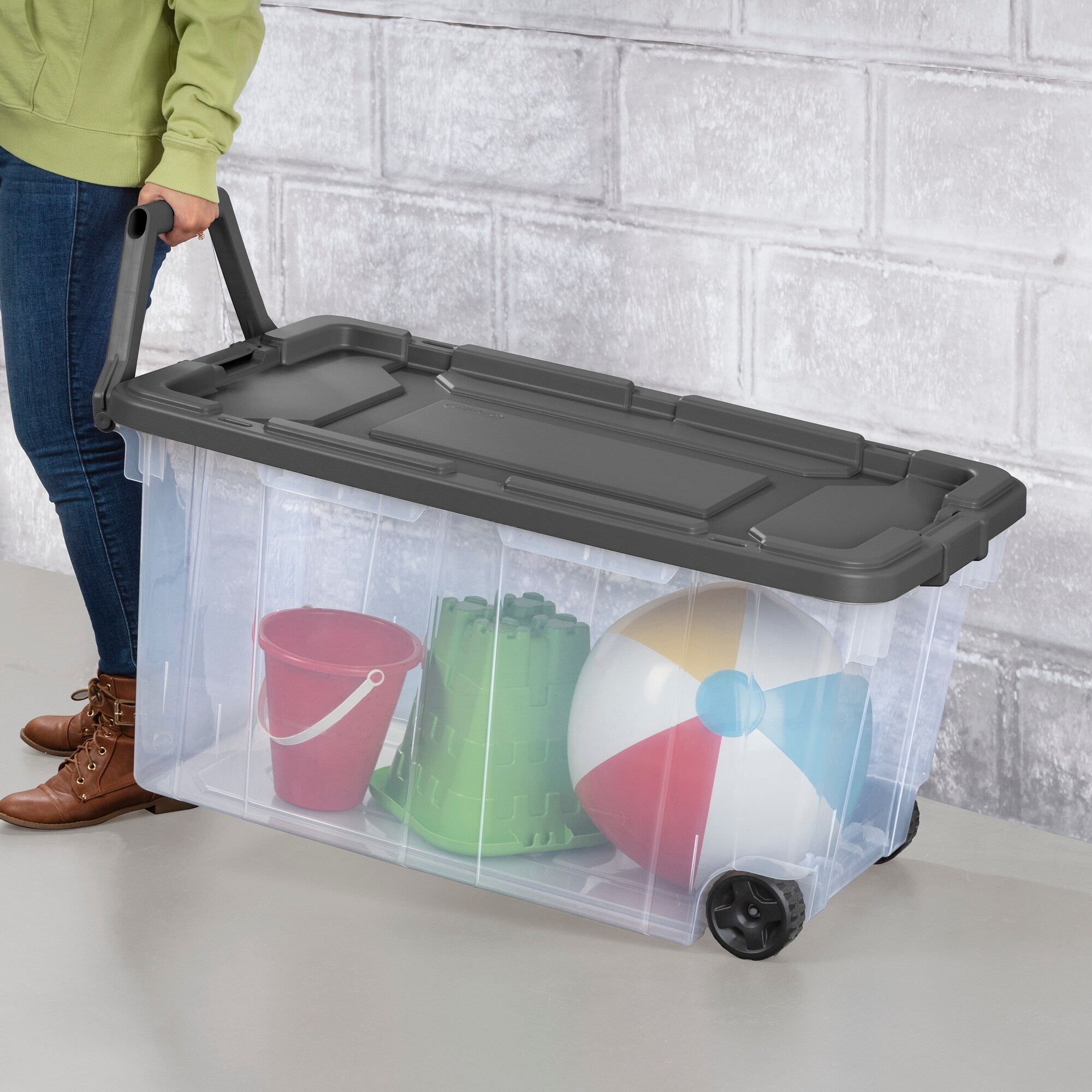 Sterilite wheeled storage box online
