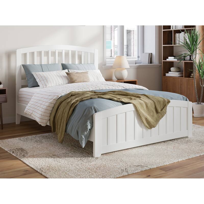 Quincy Solid Wood Low Profile Platform Bed with Matching Footboard