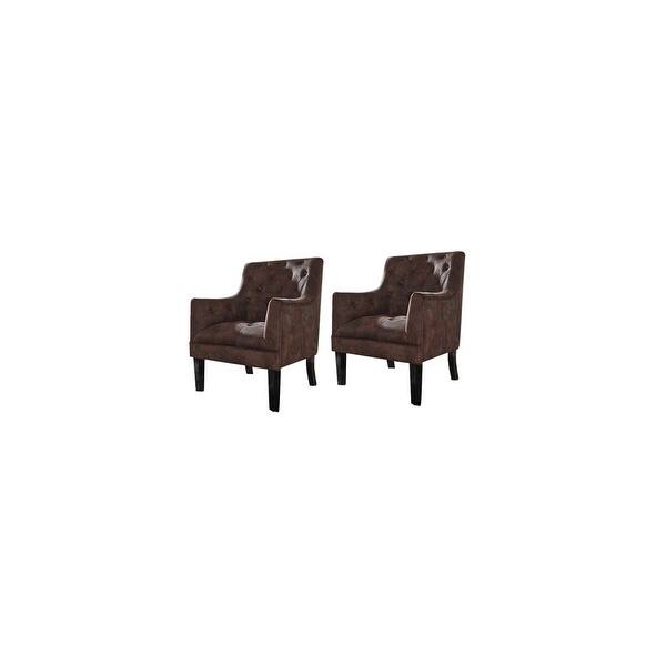 Shop Drakelle Accent Chair Mahogany A3000051 2 Pack Drakelle