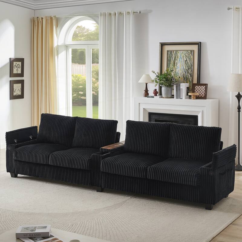 133inch 4-seater Corduroy Sofa Couch