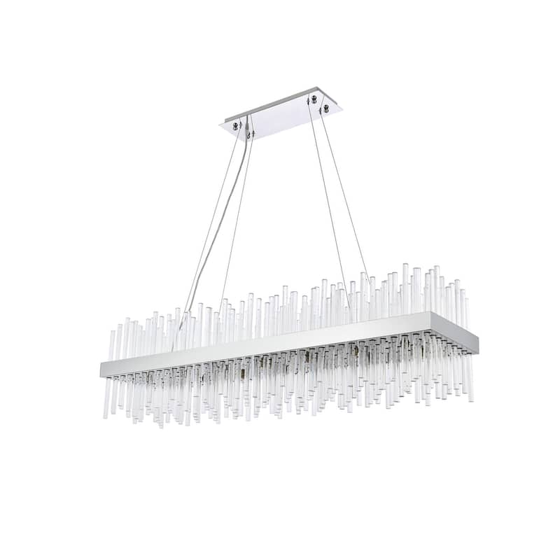 Indigo Home 48 inch rectangle crystal pendant