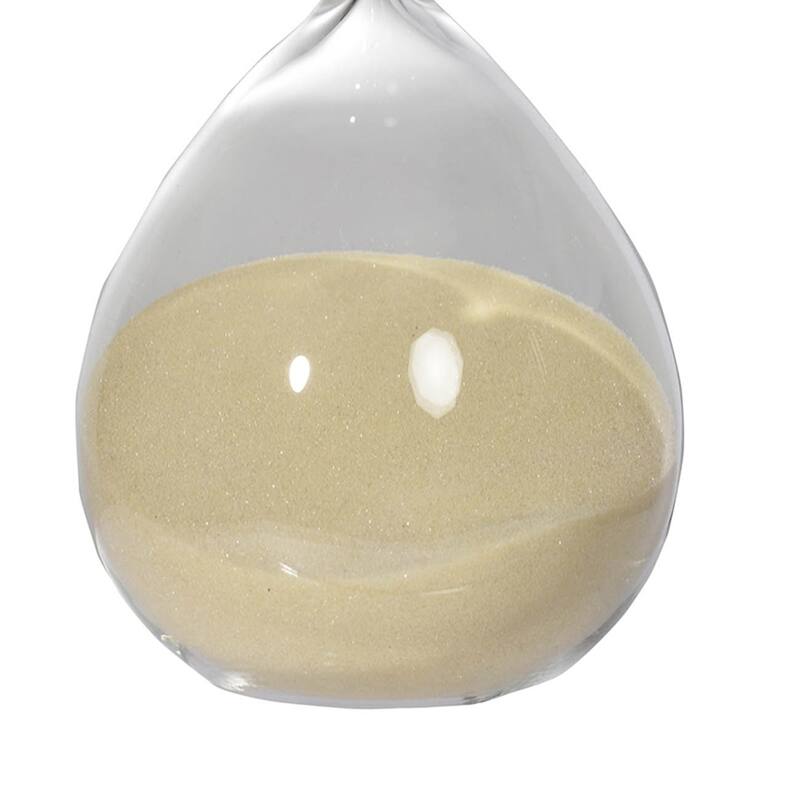 Set of 2, 8" Ferdinand 30-Minute Hourglass, Bisque Sand