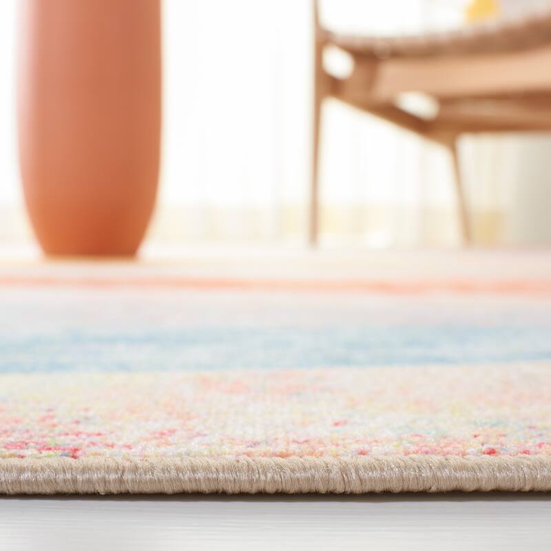 SAFAVIEH Paint Brush Machine Washable Slip Resistant Boushra Rug