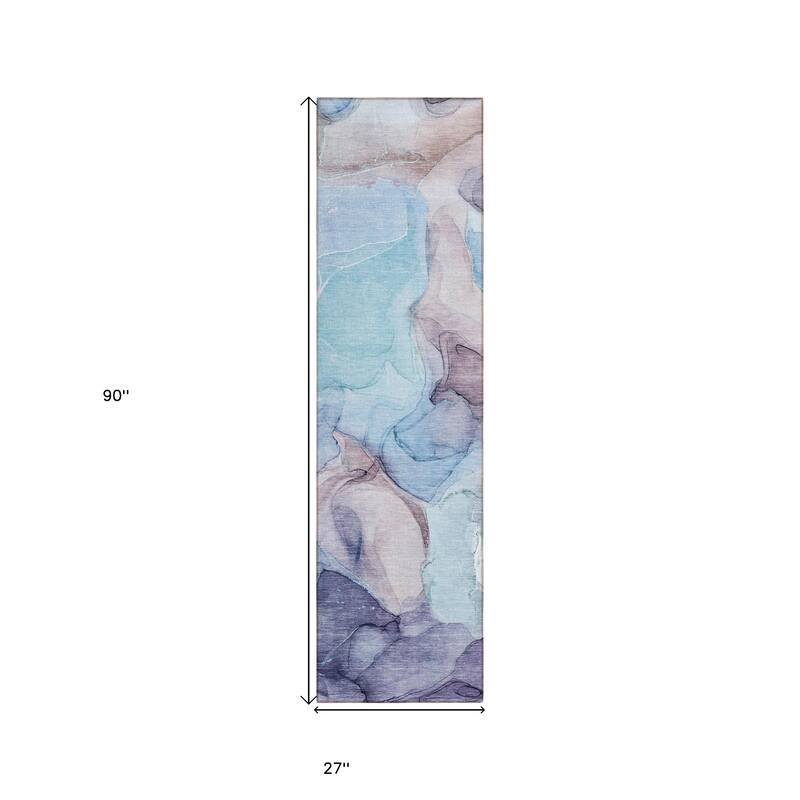 Dava Unique Abstract Weather Resistant Blended Style Outdoor Rug