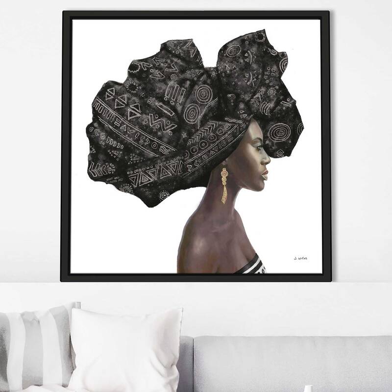 "Pure Style II Black" Print on Floating Canvas