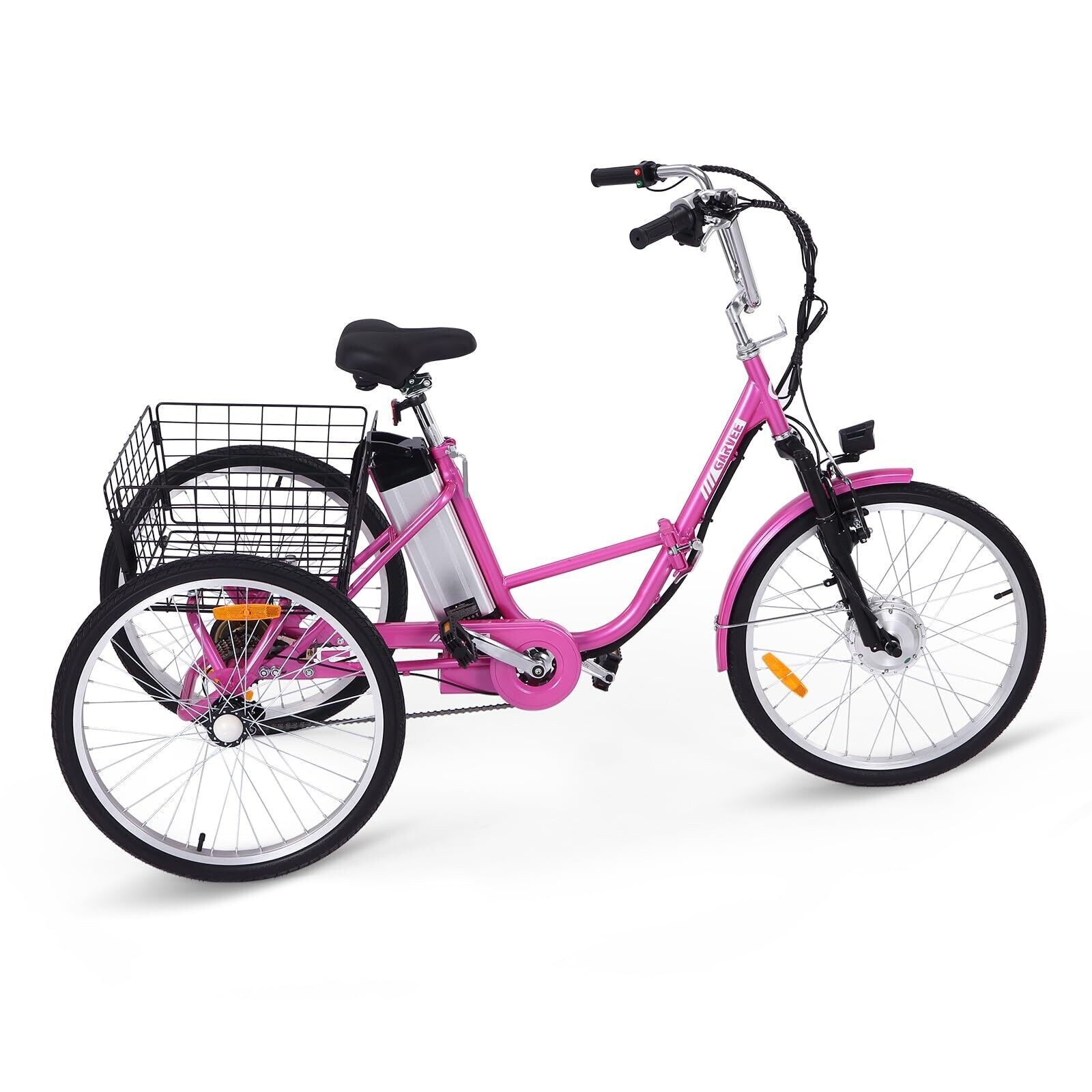7 Speed Tricycle for Adults 26 24 inch 3 Wheel Bikes for Adults with Baskets Bed Bath Beyond 40724887