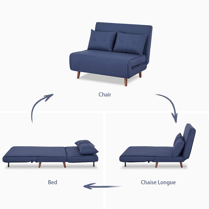 Haru 40" Convertible Lounge/ Sleeper Chair