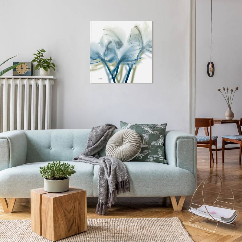 "Unfocused Beauty 3" Frameless Free Floating Tempered Glass Panel Graphic Wall Art