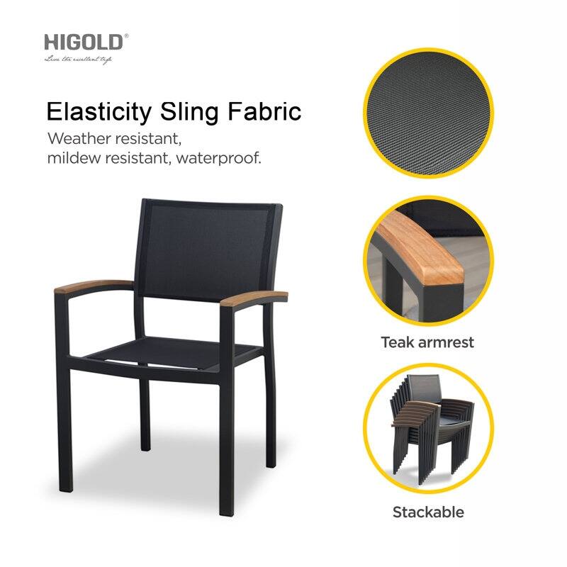 HIGOLD Extendable Outdoor Dining Set, 12-person Teak Patio Furniture