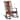 Odel Rocking Chair, Faux Leather Seat and Back, Dark Chocolate Brown