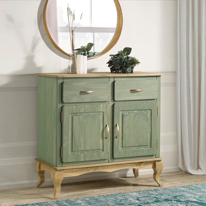 Wood Buffet Sideboard Green | Furniture Dash