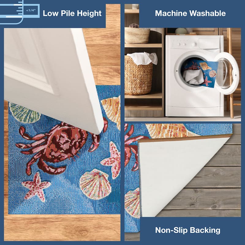 Liora Manne Esencia Shell We Dance Indoor/Outdoor Mat