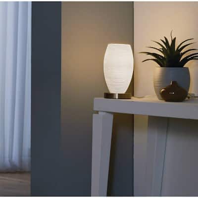 EGLO Batista 1 - 1-Light Table Lamp - Matte Nickel Finish
