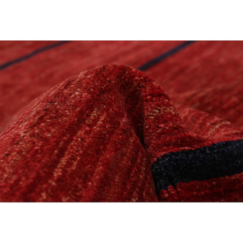 ECARPETGALLERY Hand-knotted Finest Peshawar Ziegler Red Wool Rug - 9'9 x 13'8