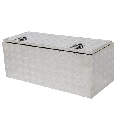 42" Aluminum Under Body Toolbox 5 Bar Tread Silver - N/A
