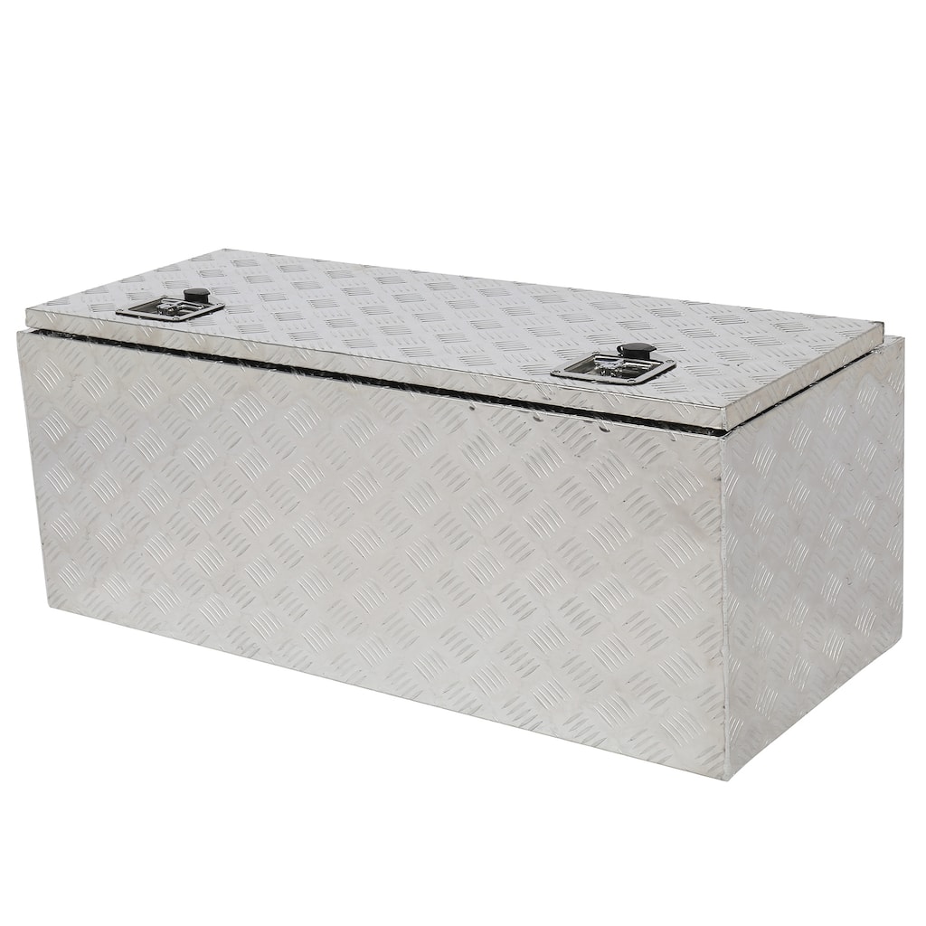 42" Aluminum Under Body Toolbox 5 Bar Tread Silver