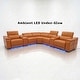 preview thumbnail 5 of 5, Arron Modern Leather Power Reclining Sectional Sofa with Media Console