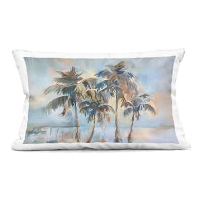 Stupell Cool Palm Trees Sunrise Decorative Printed Throw Pillow Design by Ramona Murdock