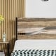 preview thumbnail 16 of 23, VECELO Twin Size Kids Bed Industrial Platform Bed Frame with Wood Headboard,Twin Size Bed Set of 2