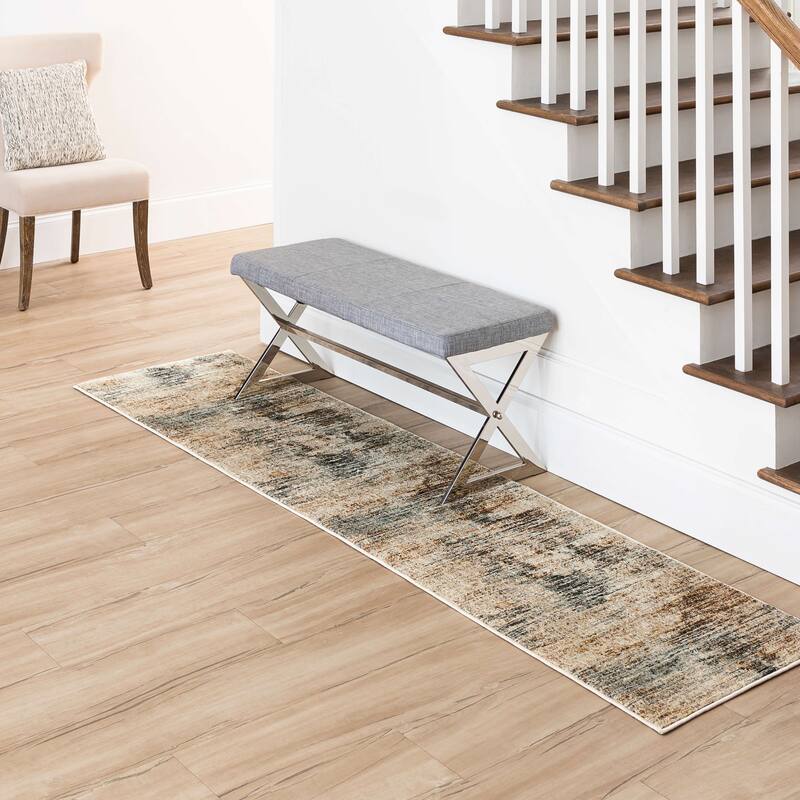 Mohawk Home Striped Kenilworth Cream Area Rug