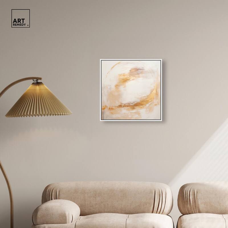 Golden Orb I Canvas by Art Remedy