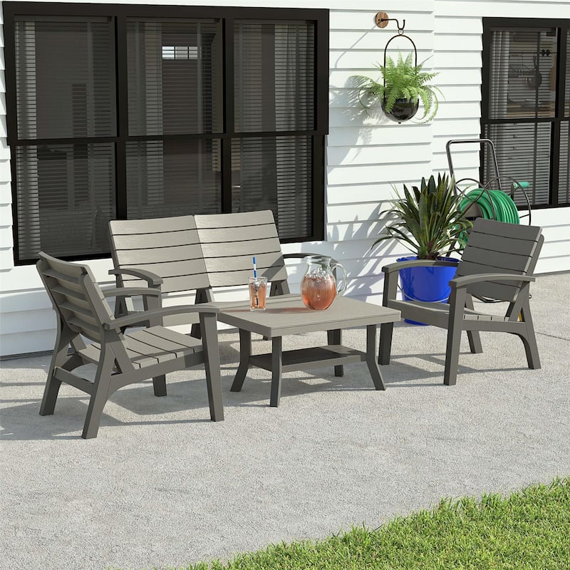 COSCO 4 Piece Resin Outdoor Conversation Set
