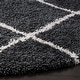 preview thumbnail 47 of 161, SAFAVIEH Hudson Shag Estella Diamond Trellis 2-inch Thick Rug