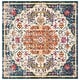 preview thumbnail 73 of 86, SAFAVIEH Madison Sabire Boho Medallion Distressed Rug 11' x 11' Square - Ivory/Orange