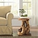 preview thumbnail 8 of 6, Greenage Cedar Roots Natural Flower Stand Reclaimed Woods End Table Reclaimed Wood