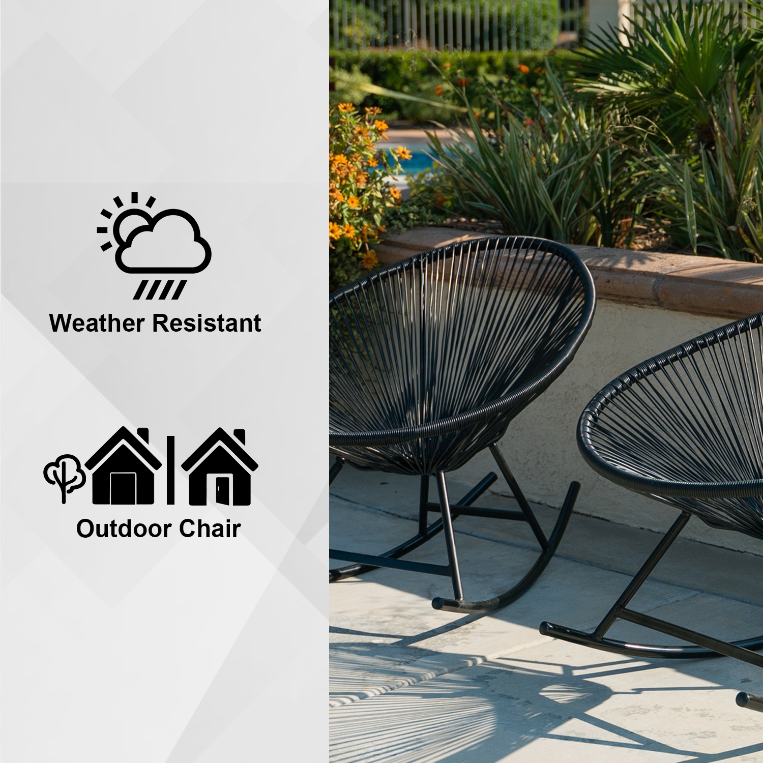 Hammock weave patio chair best sale
