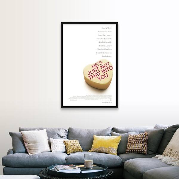 He S Just Not That Into You Movie Poster Black Float Frame Canvas Art Overstock 26972595 If he wants you, he's not going to give another man the opportunity to get you. overstock com