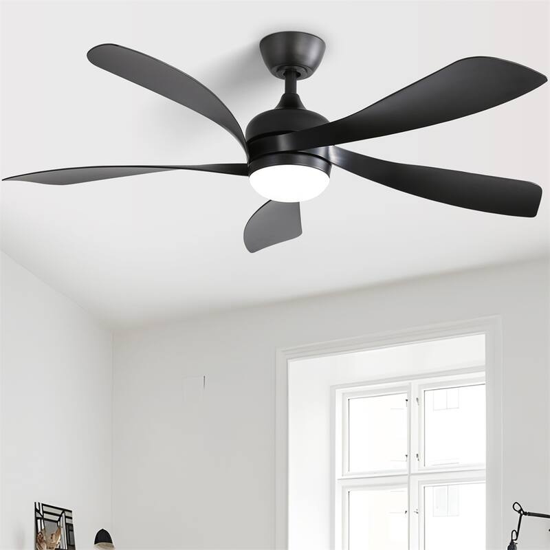 52" Dimmable Led Ceiling Fan with Remote Control,Reversible DC Motor