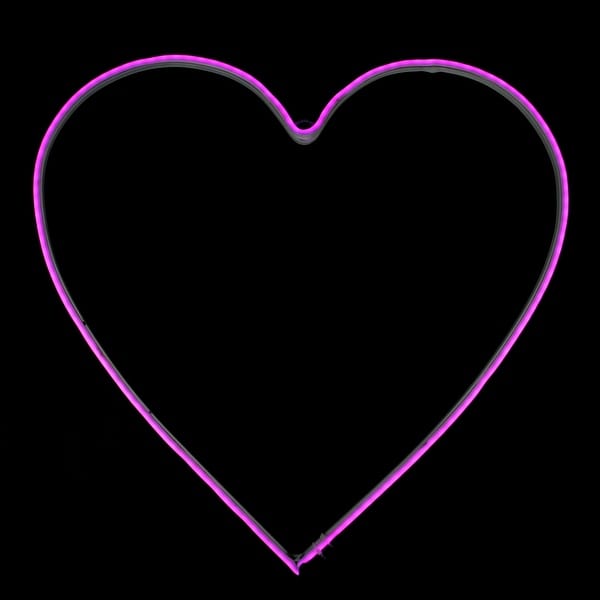 Shop 17 75 Neon Style Led Lighted Valentine S Day Heart Window