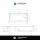 preview thumbnail 146 of 145, Fine Fixtures Acrylic-Fiberglass Soaking Bathtub, White. Alcove/Apron Front