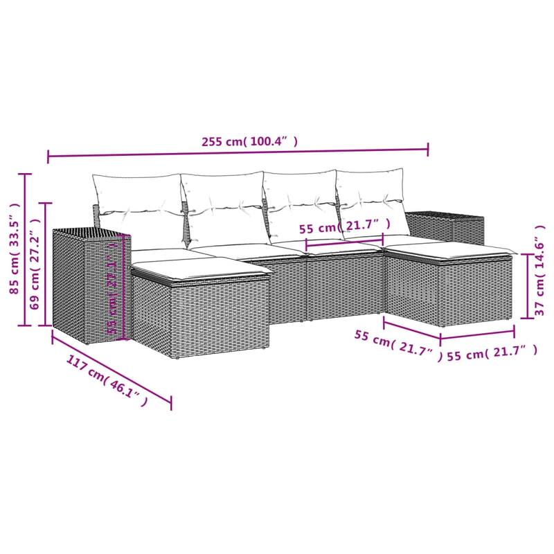 vidaXL Garden Sofa Set