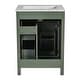 preview thumbnail 24 of 53, GDFStudio - Cielo 24" Bathroom Vanity with Ceramic Sink, 2 Soft Close Drawers, Door & Storage Racks