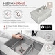 preview thumbnail 6 of 14, STYLISH 28 inch Stainless Steel 16G 60/40 Double Bowl Workstation Kitchen Sink - 28" x 19" x 10"