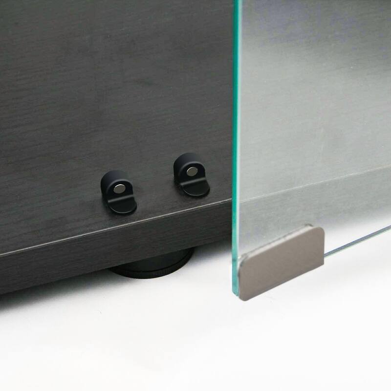 Tempered Glass Display Cabinet with Battery-powered Paipai Light