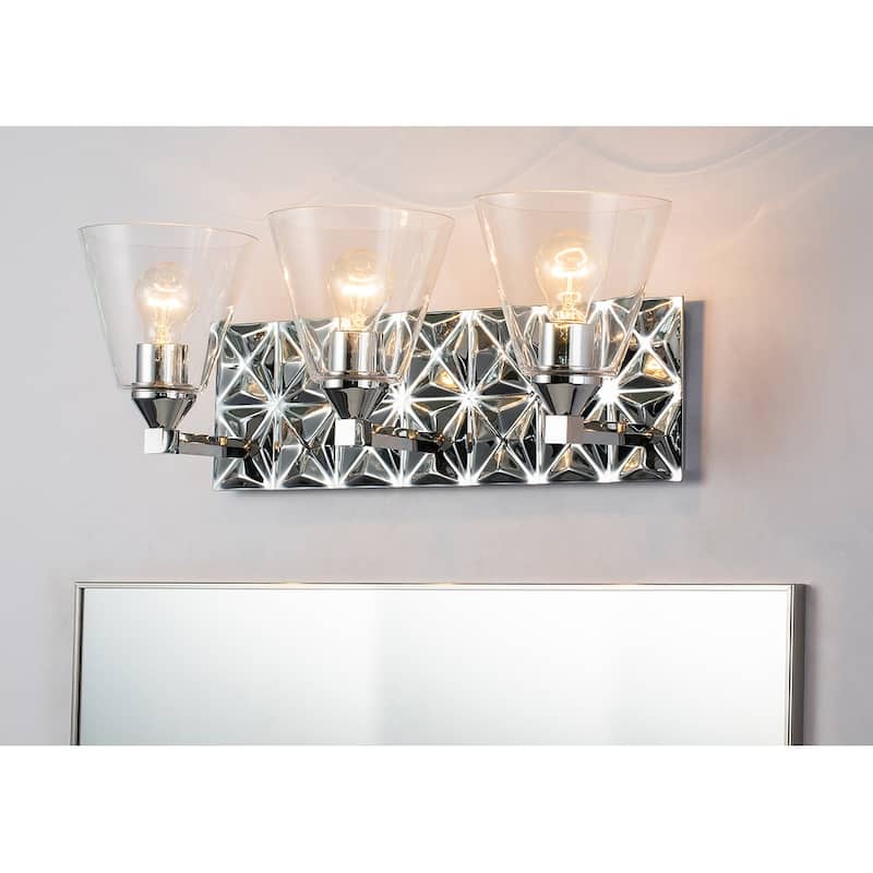 3 Light Bath/Vanity in Polished Chrome
