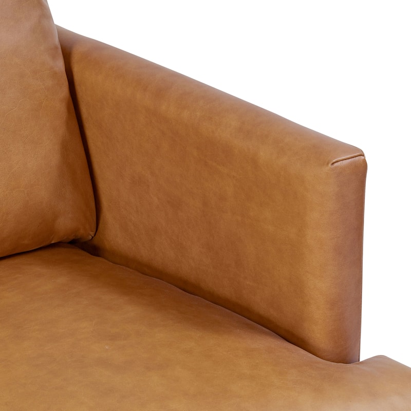 Poly & Bark Girona 88" Sofa - Full Grain Genuine Italian Leather