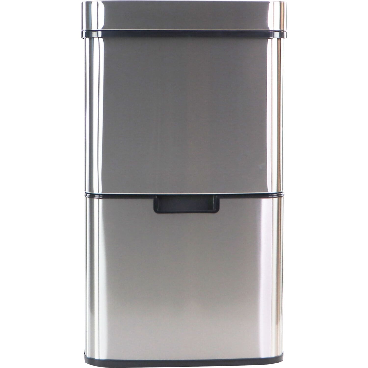 13 Gallon Stainless Steel Dual Kitchen Trash Can Home Zone Living